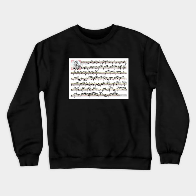 Passacaglia music manuscript Crewneck Sweatshirt by BetterT